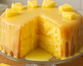Gâteau au jus d'ananas (téléchargement PDF instantané)