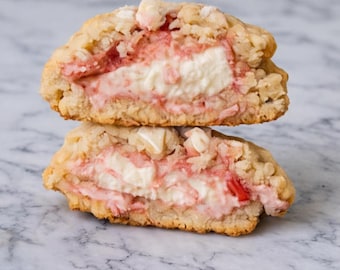 Strawberry Cheesecake-Stuffed Cookies Delight (Instant PDF Download)
