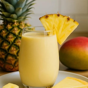 Best recipe for Tropical Mango Pineapple Smoothie Delight. Instant PDF Download, family recipe book, Easy recipe