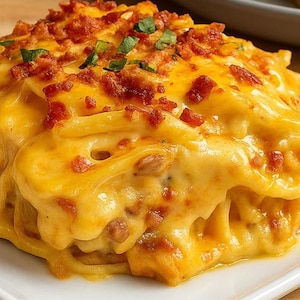 Spicy Cheesy Chicken Spaghetti Casserole Recipe: Southern Comfort Food (PDF Download)