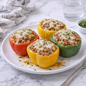 Bell peppers stuffed with rice (Instant PDF Download)