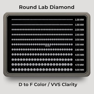 DEF VVS Round Lab Grown Loose Diamond | Anniversary Gift