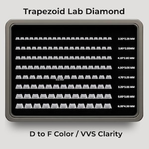 Diamant trapézoïdal de laboratoire – DEF VVS Pierre brute