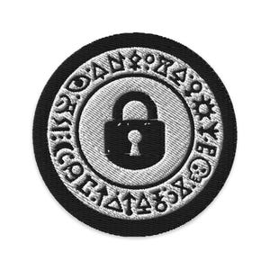 Cipher Ring Secret Society Patch