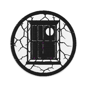 The Rest Cure fönsterbroderilapp | Stryk-på och sy-på | Inspirerad av den gula tapeten