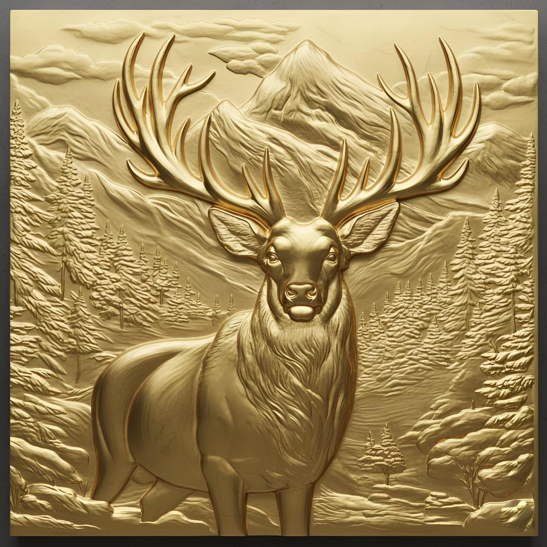3D Deer STL, CNC Router File, Engraving, Wood Carving, Digital File ...