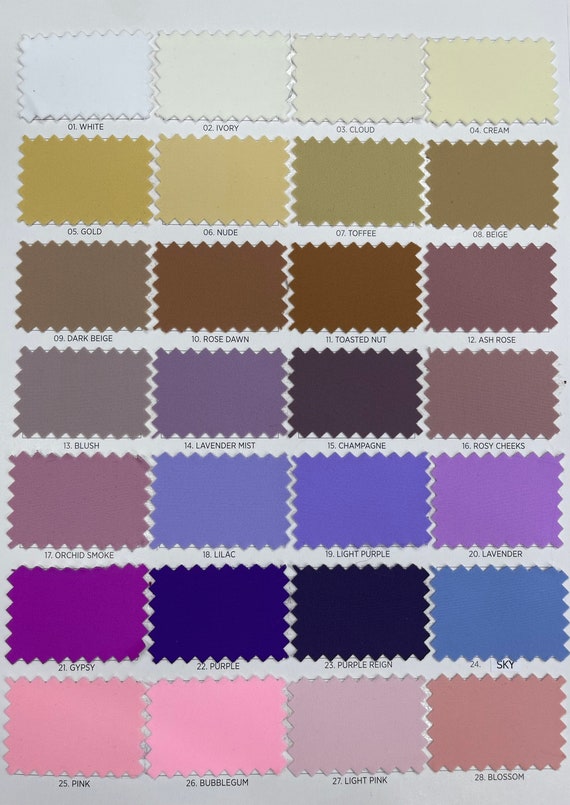 4-way Stretch Matte Nylon Spandex Fabric by the Yard 