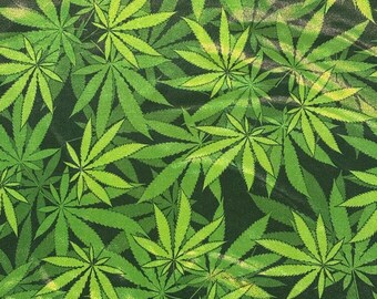 Marijuana Leaf Holographic Mystique Spandex