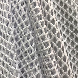 4-Way Stretch Fishnet Mesh - White