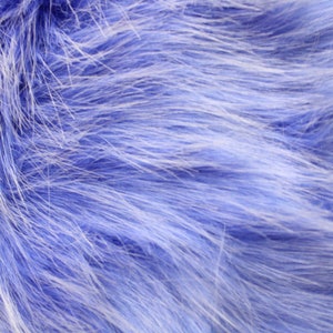 60&quot; Wide Frosted Shag Faux Fur Fabric - Blue