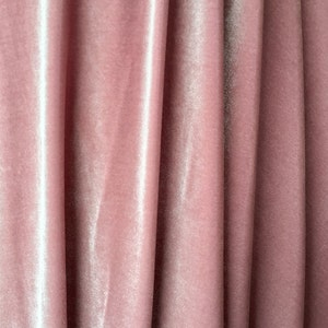 4-Way Stretch Velvet Fabric - Dusty Rose