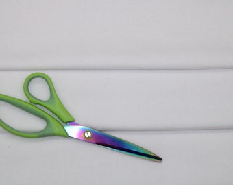 ホワイトスウェットシャツフリース、昇華プリント生地