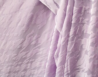 4-Way Stretch Burnout Velvet - Lilac Abstract Zebra