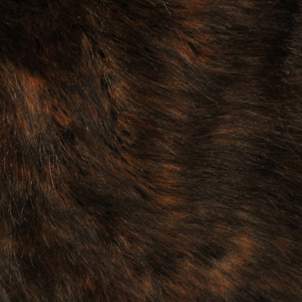 60" Wide Grizzly Faux Fur Fabric - Brown