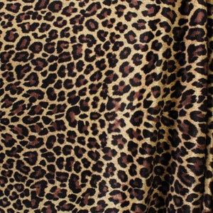 4-Way Stretch Printed Velvet Fabric - Classic Cheetah