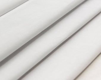 60" White Cotton Sheeting Fabric