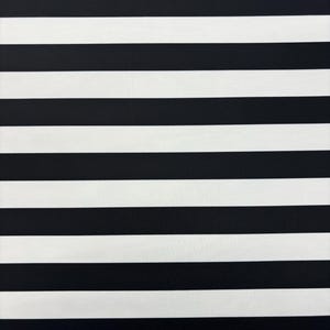 Black Half Inch Striped Spandex