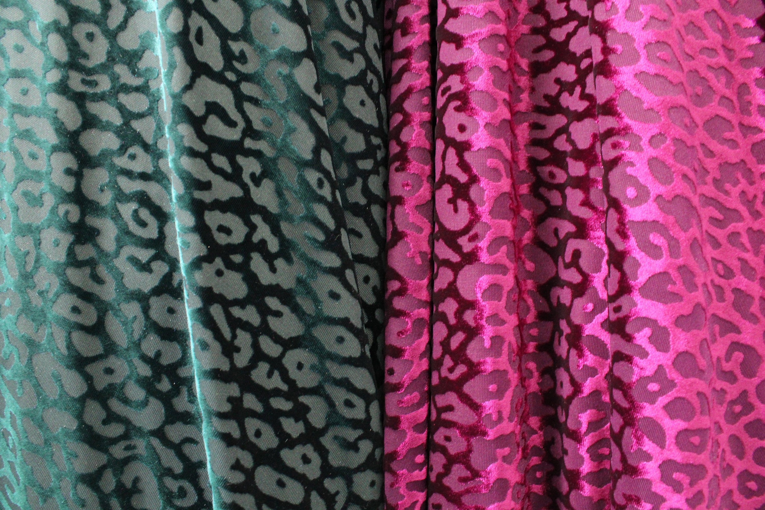 4-Way Stretch Velvet Burnout Fabric - Luxury Cheetah