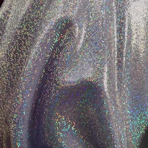 4-Way Stretch Holographic Mystique Spandex Fabric -  Lavender