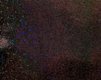 4-Way Stretch Holographic Mystique Spandex Fabric - Black