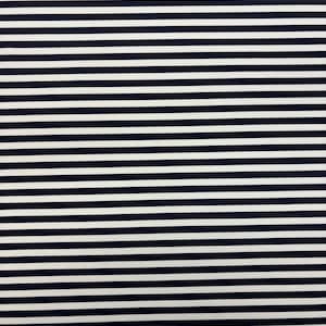 Black Quarter Inch Striped Spandex