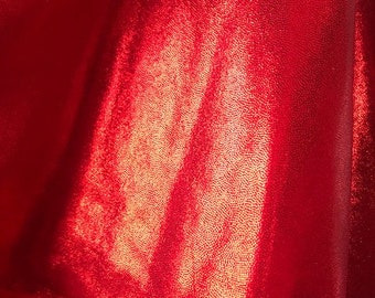 4-Way Stretch Mystique Metallic Spandex Fabric - Red