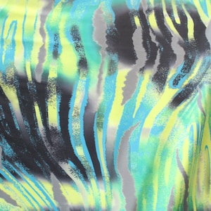 4-Way Stretch Printed Spandex Fabric - Abstract Zebra