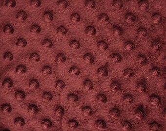 Minky Embossed Dot - Plum Purple
