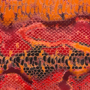 Red Snake Print Spandex