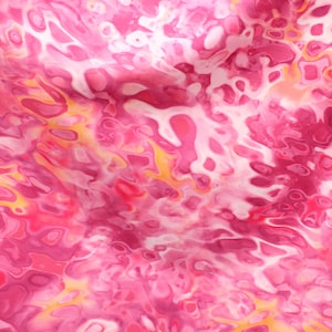 4-Way Stretch Printed Spandex Fabric -Pink Lava Flow