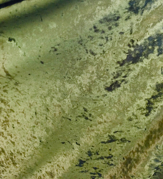 Material de tela de terciopelo Terciopelo machacado-Esmeralda