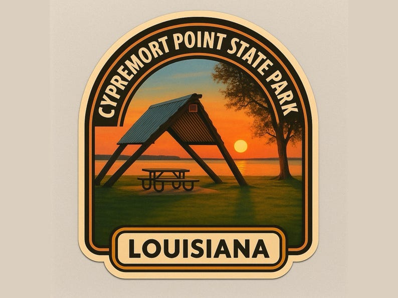 Cypremort Point State Park Sticker: Louisiana RV Travel Souvenir - Etsy