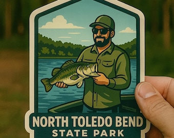 North Toledo Bend State Park Sticker: Louisiana RV & Outdoor Souvenir