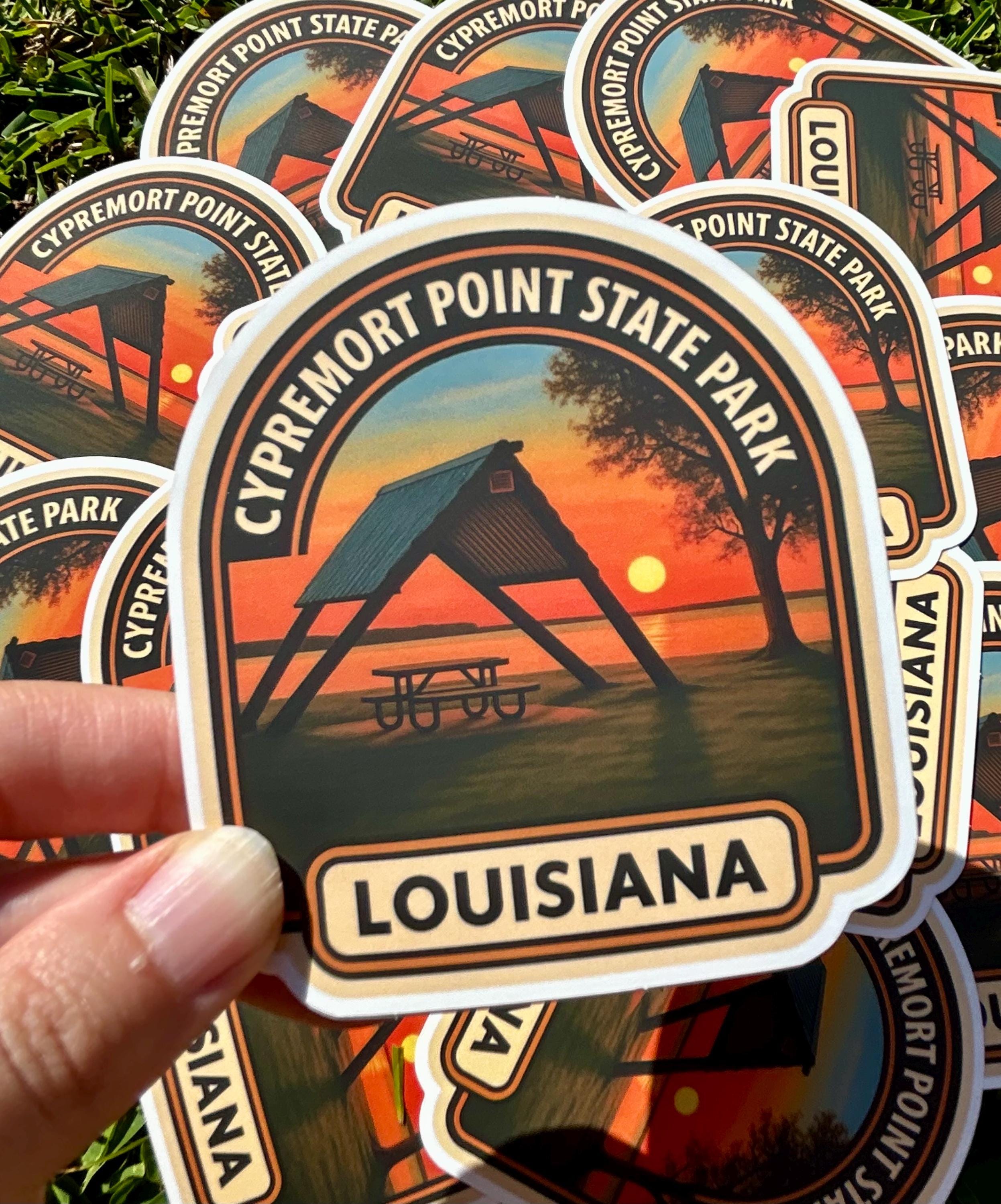 Cypremort Point State Park Sticker: Louisiana RV Travel Souvenir - Etsy