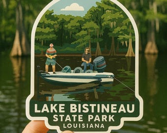Lake Bistineau State Park Sticker: Waterproof Louisiana Souvenir