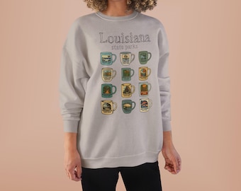 Louisiana State Parks Coffee Mugs Crewneck | Cups Sweatshirt