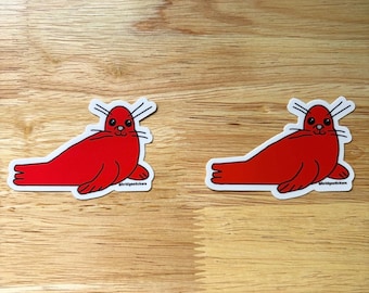 Paquete de 2 pegatinas Red Seal Certified Journeyman: Divertida calcomanía con licencia para casco.