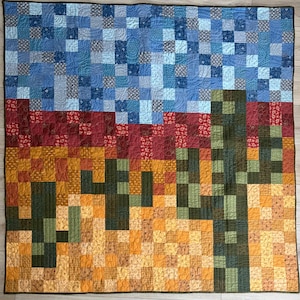 Desert Glory- A Patchwork Pixel Quilt Pattern