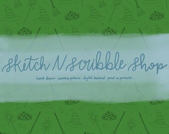 Wicked in Green (PNG Digital Download Seamless File)
