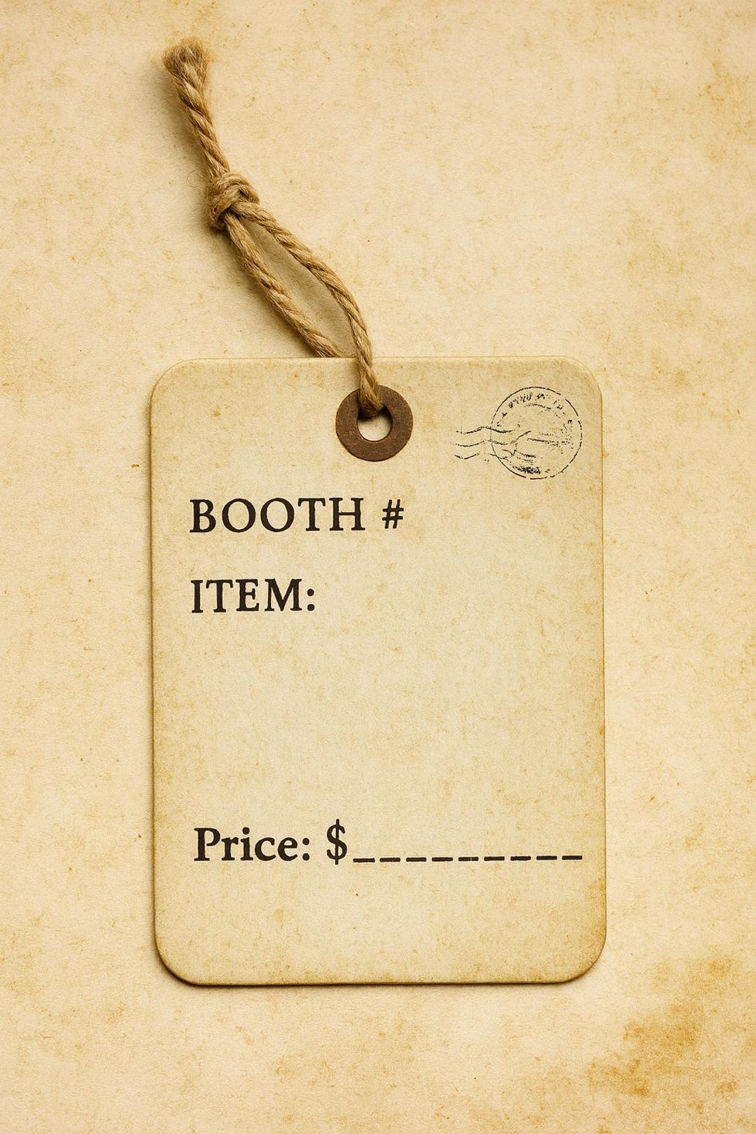 Vintage Postal Price Tags: Printable Antique Style Labels (PDF Download ...