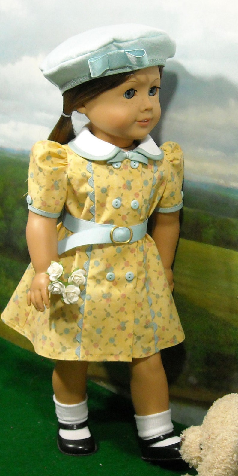 Classic 30's/40's cotton dress in Pastels Etsy