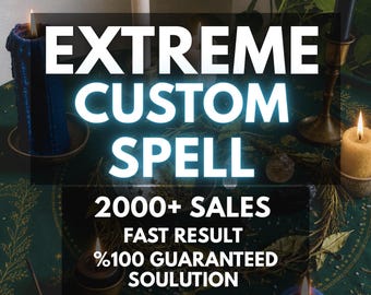 Powerful Custom Spell | Fully Personalized Magic Ritual | Deep Energetic Scan Included | Sacred Soul Alignment | Focus Your Chosen Intention