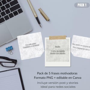 Motivational Instagram Quote Templates | Pack of 5 Minimalist Posts and Stories on Canva | Set 1