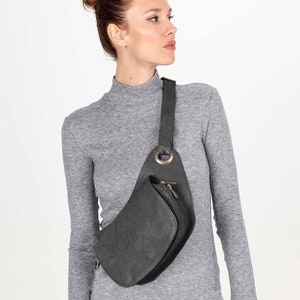 Bolso de Cadera en Piel, Riñonera elegante para mamás, Bandolera para mujer, Cartera pequeña fiestas, Bolso de Cadera multifunción en piel