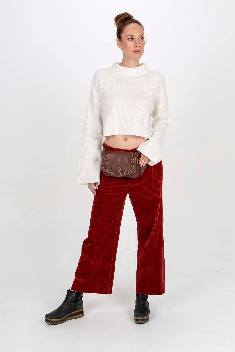 Fanny Pack Utility Belt In Brown Leather Hip Bag