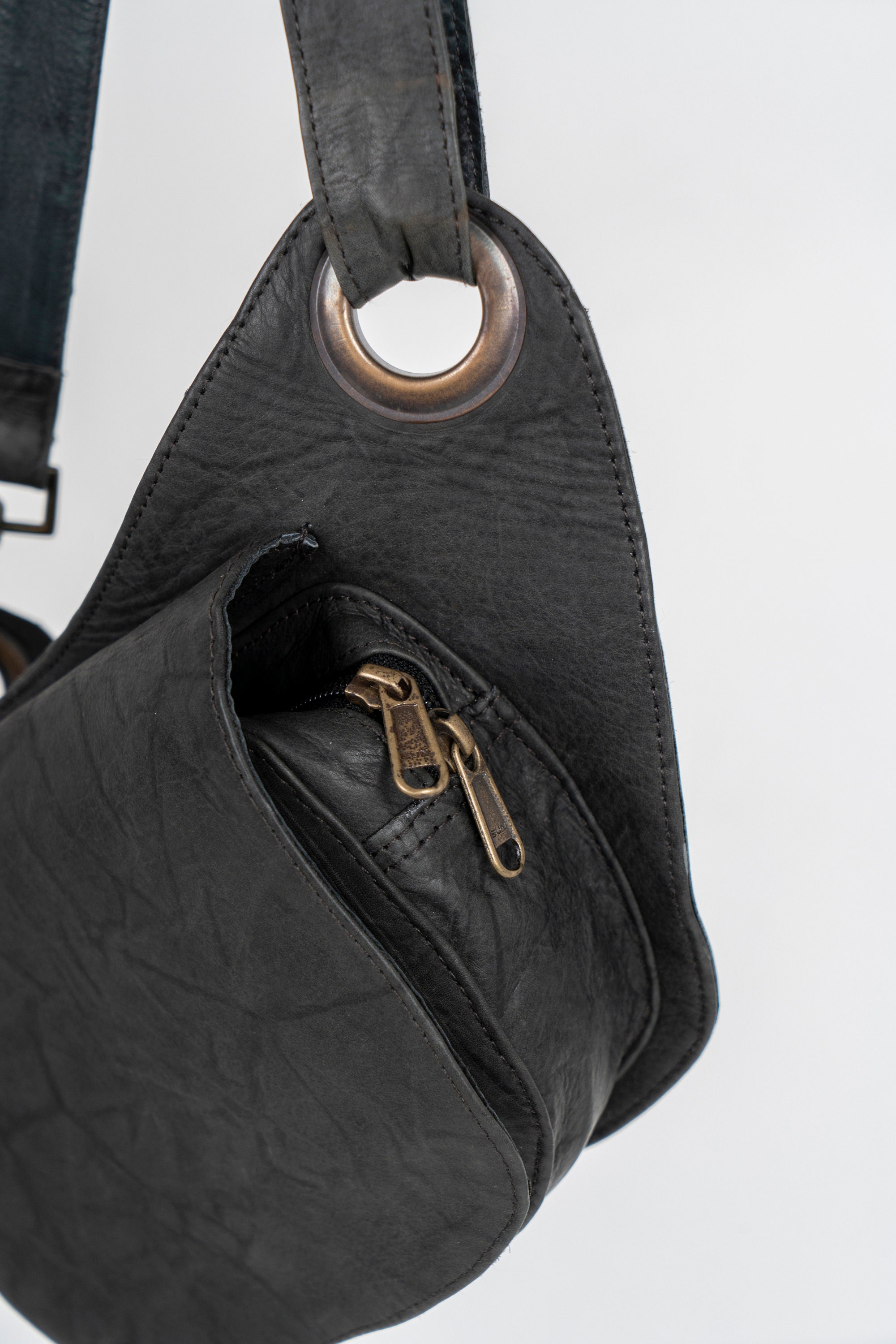Dark Tan Leather Sling Bag/Fanny Pack/Bumbag - Monogram LV – Beauty Bird  Vintage