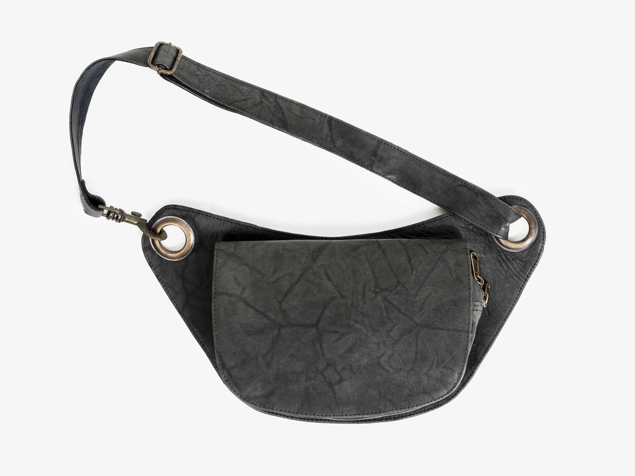 Dark Tan Leather Sling Bag/Fanny Pack/Bumbag - Monogram LV – Beauty Bird  Vintage