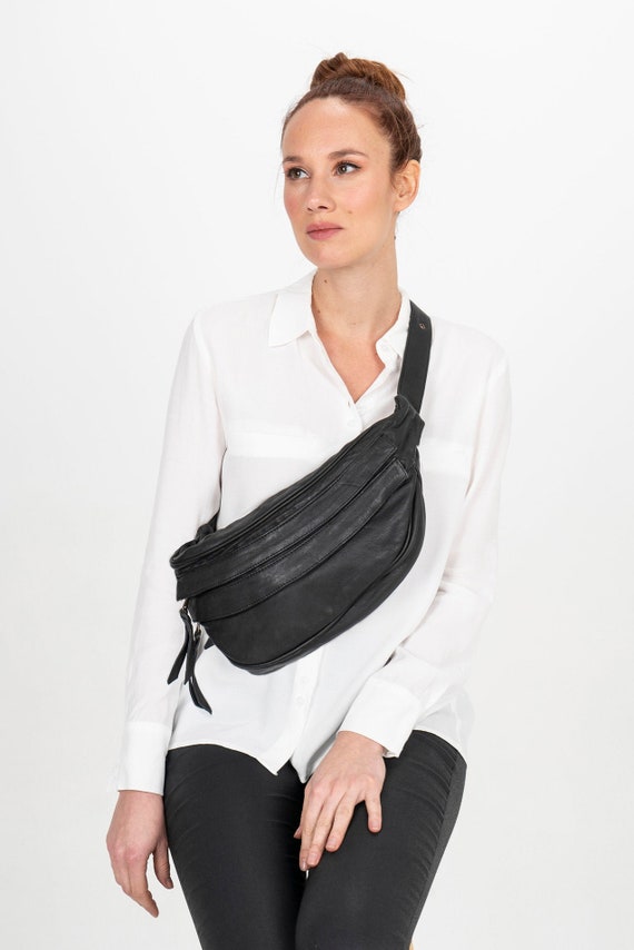 Black crossbody bag plus size Clearance