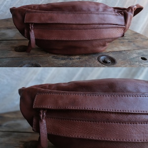 Tan Brown Leather Crossbody Bag for everyday use : Casual Sling bag perfect for travel in Caramel Brown Italian Leather image 13