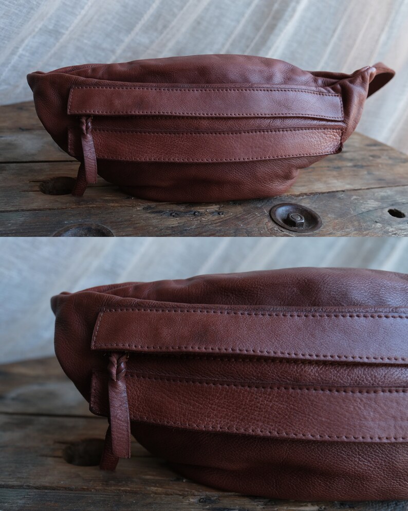 Tan Brown Leather Crossbody Bag for everyday use : Casual Sling bag perfect for travel in Caramel Brown Italian Leather image 13